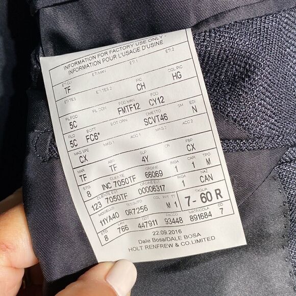 TOM FORD O’Connor Blue Sport Coat Silk & Mohair Fit Y - Picture 12 of 13